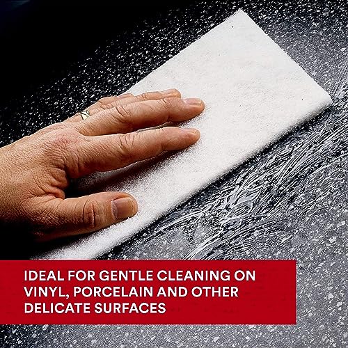 Image of Scotch-Brite Light Cleansing 7445 Hand Pad, SF Grade, 6 in x 9 in, Light Cleaning and Scuffing, For Use on Wax, Paint, Plastic, Metal, Case of 3200