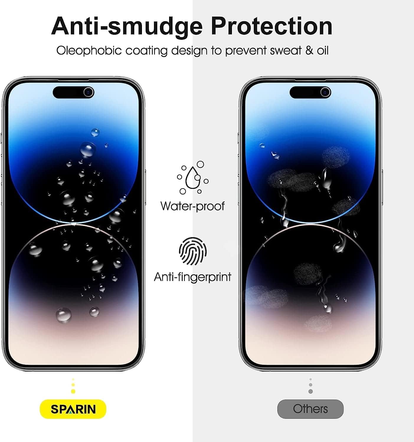 SPARIN Screen Protector Compatible with iPhone 12 Mini, [4 Pack] 9H Hardness Tempered Glass Compatible with iPhone 12 Mini 5.4 inch, 2020, Alignment Frame, Bubble Free, High Responsive