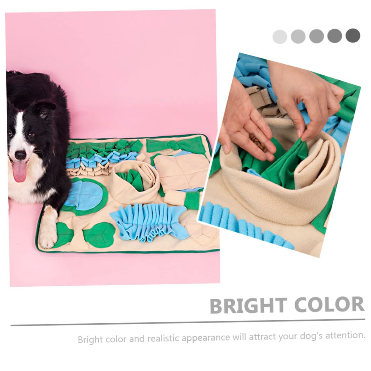 Angoily 1pezzi Tappeto Olfattivo Per Cani e Gatti Capacità Per Addestramento e Alimentazione Lenta Design Creativo Per Appetito e Lo Stress Degli Animali Domestici