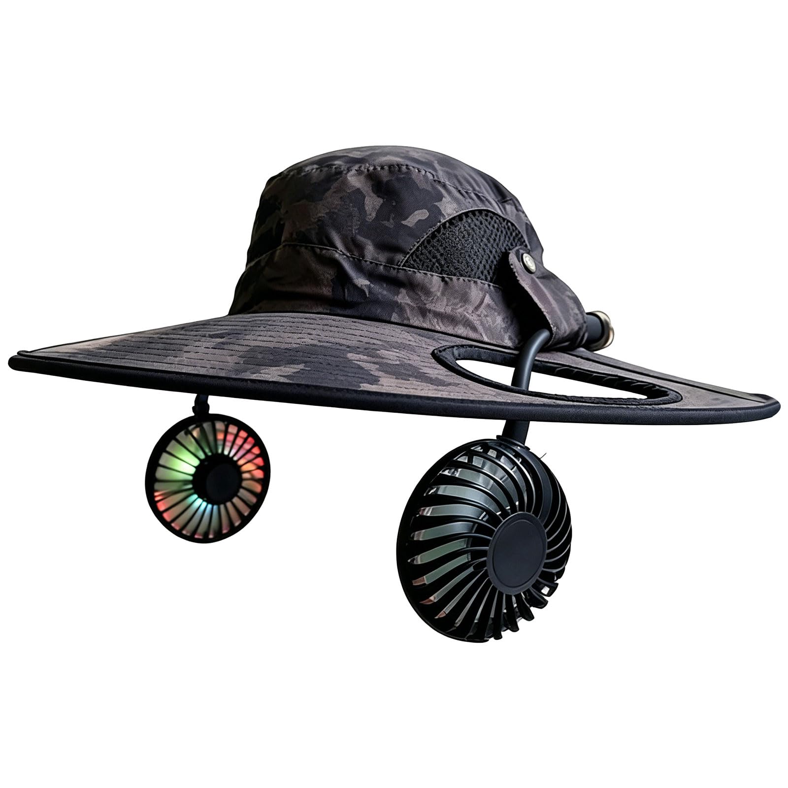 Uqezagpa A Uqezagp Rechargeable Ventilation Hat With 2000Mah Battery Nd Sun Shielding For Ctivities Like Fishing Nd Hiking Fishing Fan Hat