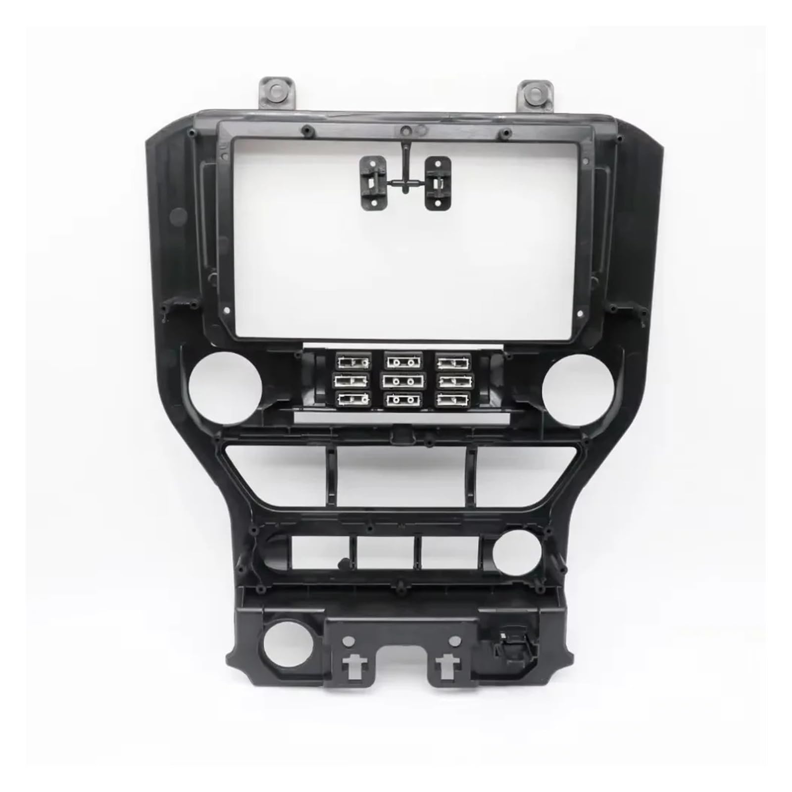 Mascherina Autoradio Cornice Stereo 9 Pollici Auto Fascia Telaio Adattatore Canbus Box Android Radio Cruscotto Kit Pannello Piastra Frontale per Ford per Mustang 2015-2018