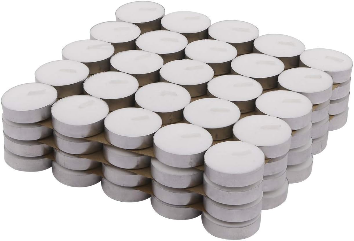 Treeratan Wax Tealight Candle Holder & 100 Tea Lights Set - Home Decor, Bedroom, Birthday Party Decoration