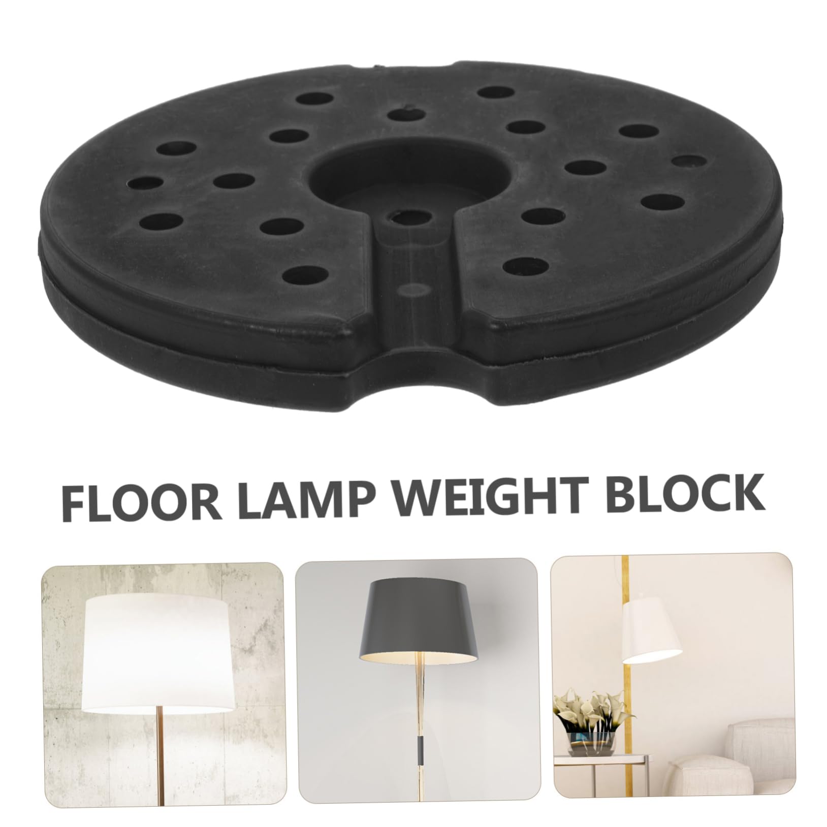 PRETYZOOM Beschwerter Lampensockel aus Gummi für Stehlampe Stabiler Tischlampenfuß mit Einfachem Design für Büro oder Schlafzimmerdekoration