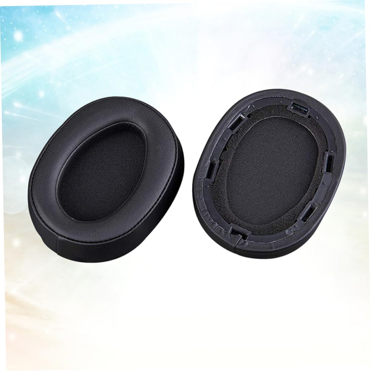 Mikikit 3pezzi Cuscinetti Per Cuffie Spugna Compatibili Con Mdr Sostituzione Facile Comfort Duraturo Colore Nero