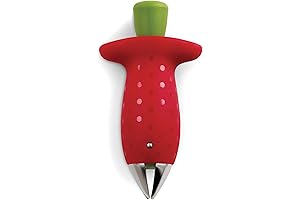 Chef'n Original Stem Gem Strawberry Cutter Slicer: Effortlessly Hull and Slice Strawberries