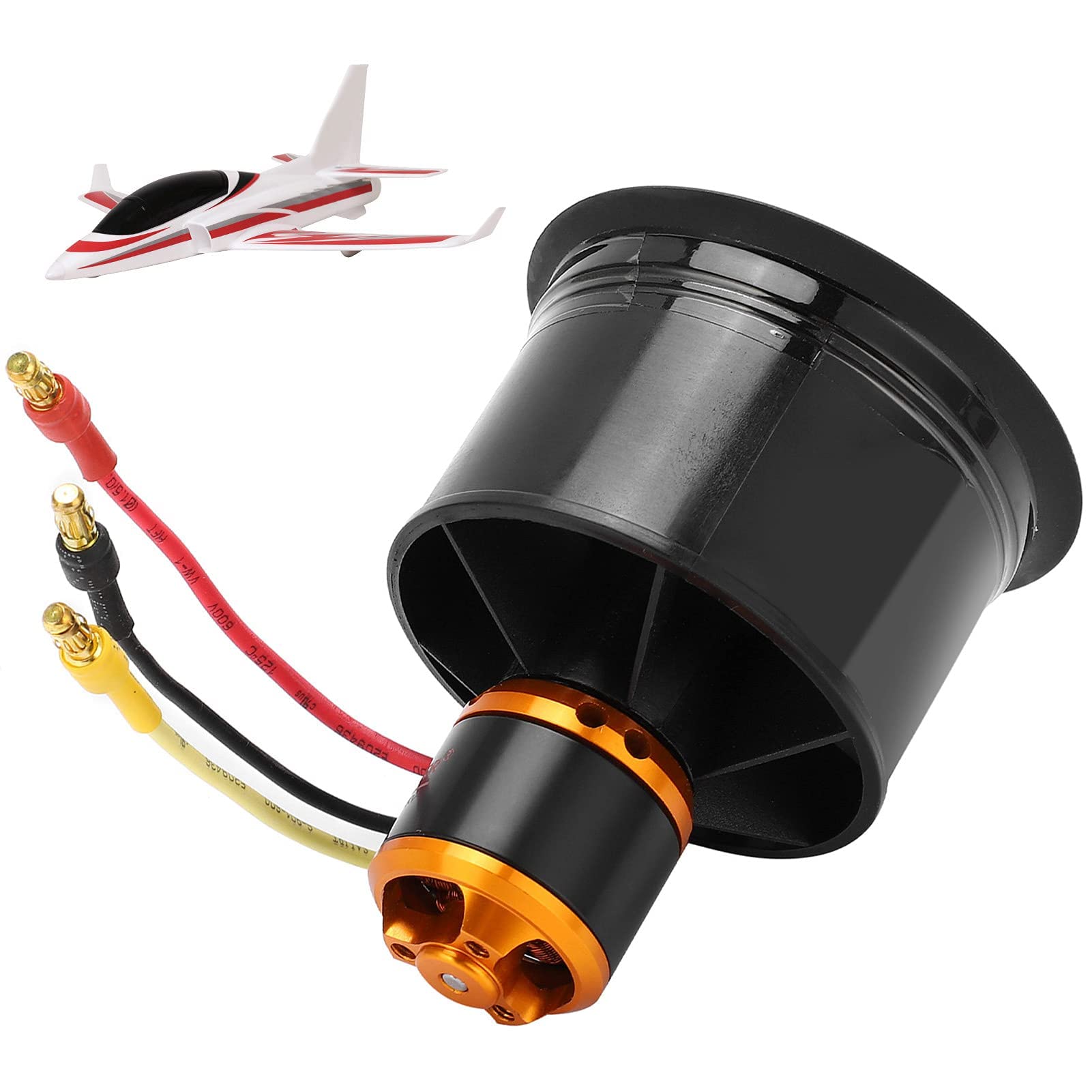 50mm Kanallüfter, 12-Blatt EDF für RC-Flugzeuge Zubehör, Brushless Motor 3-4S, QF2611-5000KV, Zubehör für Modelle, Drohnen und elektrische Modelle