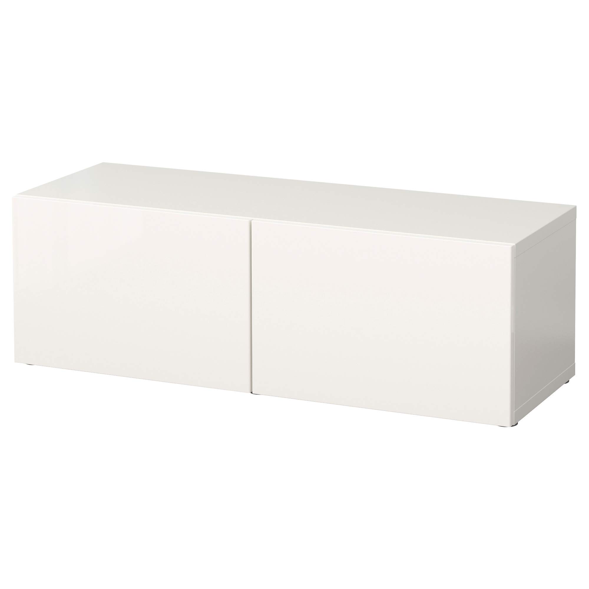 Étagère avec portes ProTuning BESTÅ pour un salon moderne et épuré blanc