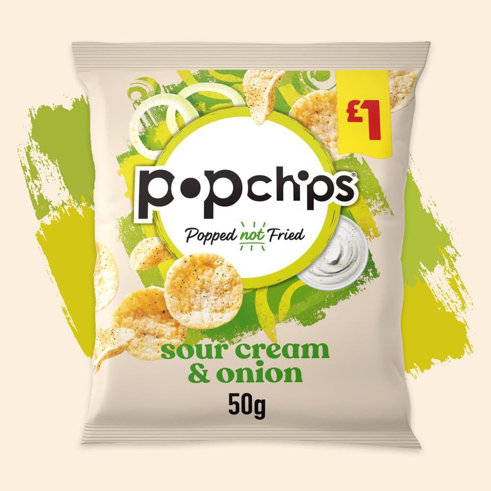 POP CHIPS PM £1.25 SOUR CREAM & ONION