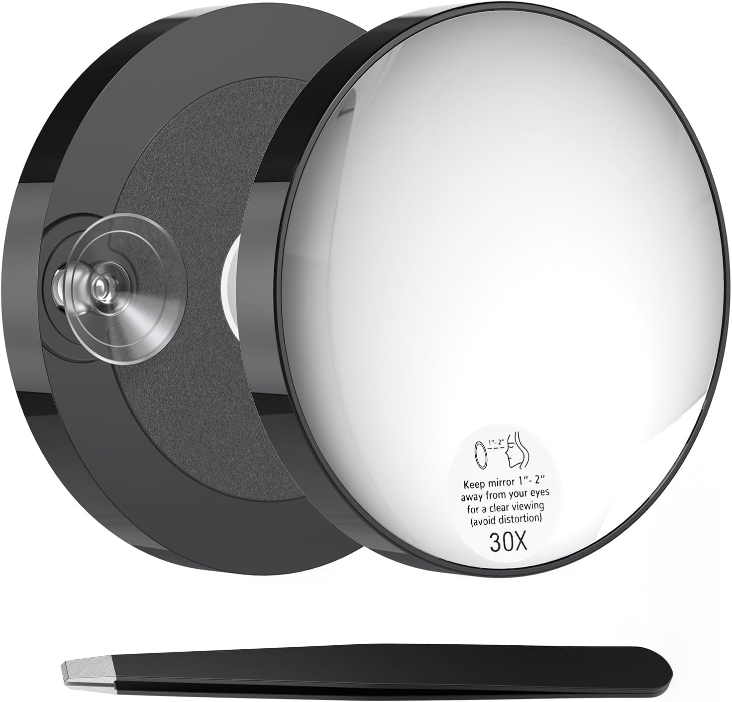 ONLYQIQIU 30X Magnifying Mirror,3.5 Inches Travel Magnifying Mirror