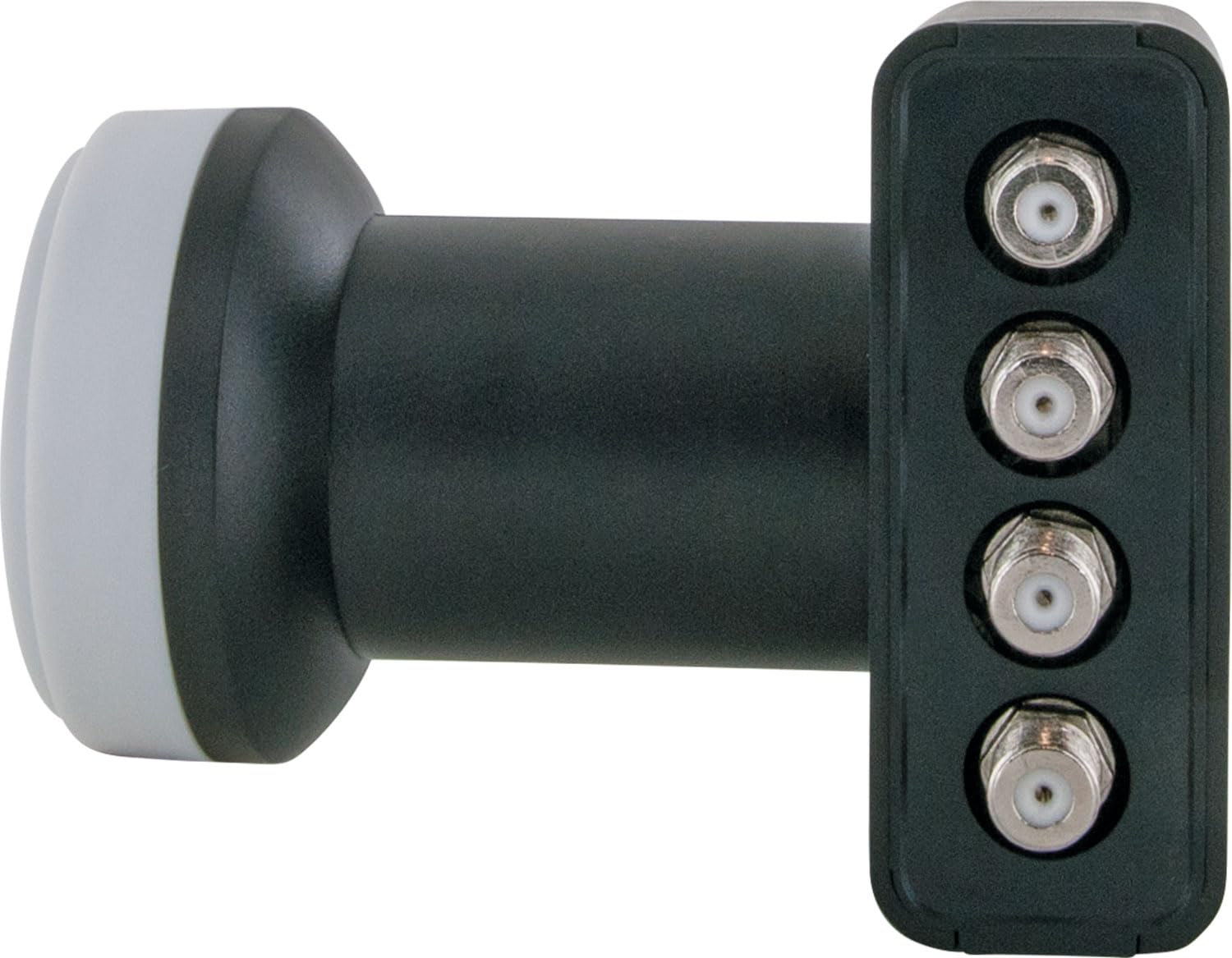SCHWAIGER 555 Sistema SAT Set satellitare Parabola Quad LNB digitale 8x F-plug 7mm Antenna SAT in alluminio Set completo Mattone rosso 74,5 x 84,5 cm