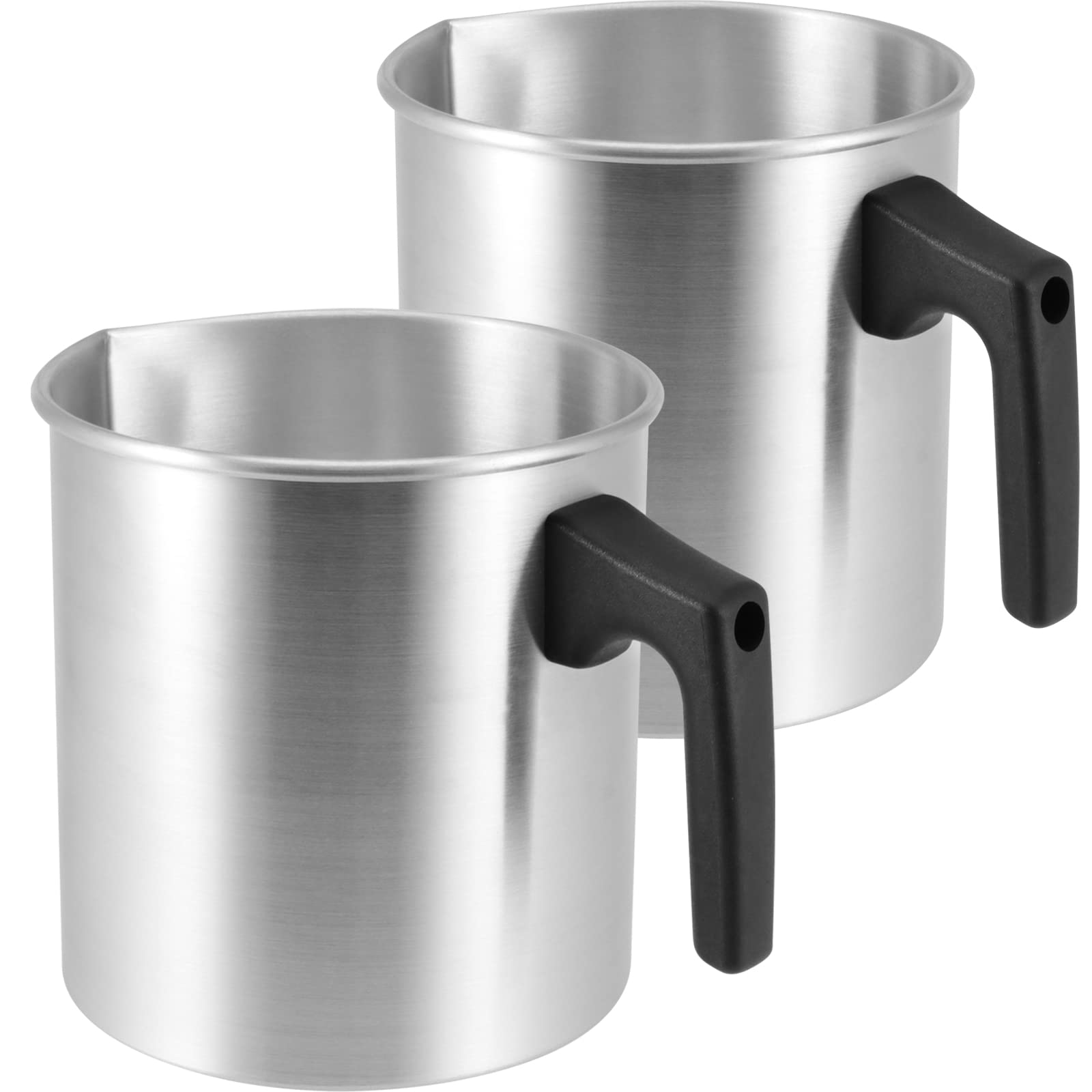 MANCHAP 2 Pack 1.2L Candle Melting Pot, DIY Wax Melting Pot, Candle Melt Jug Wax Melting Pouring Pitcher with Heat-Resistant Handle for Candle Making and Soap Making DIY Crafts