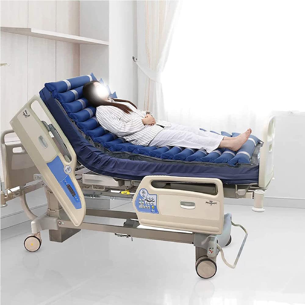 Colchón antiescaras Aire alternante, con Motor compresor, para escaras Grado I, Úlceras por Presión Y Dolor Presión, Incluye Bomba Eléctrica,200 * 90 CM,Mattress