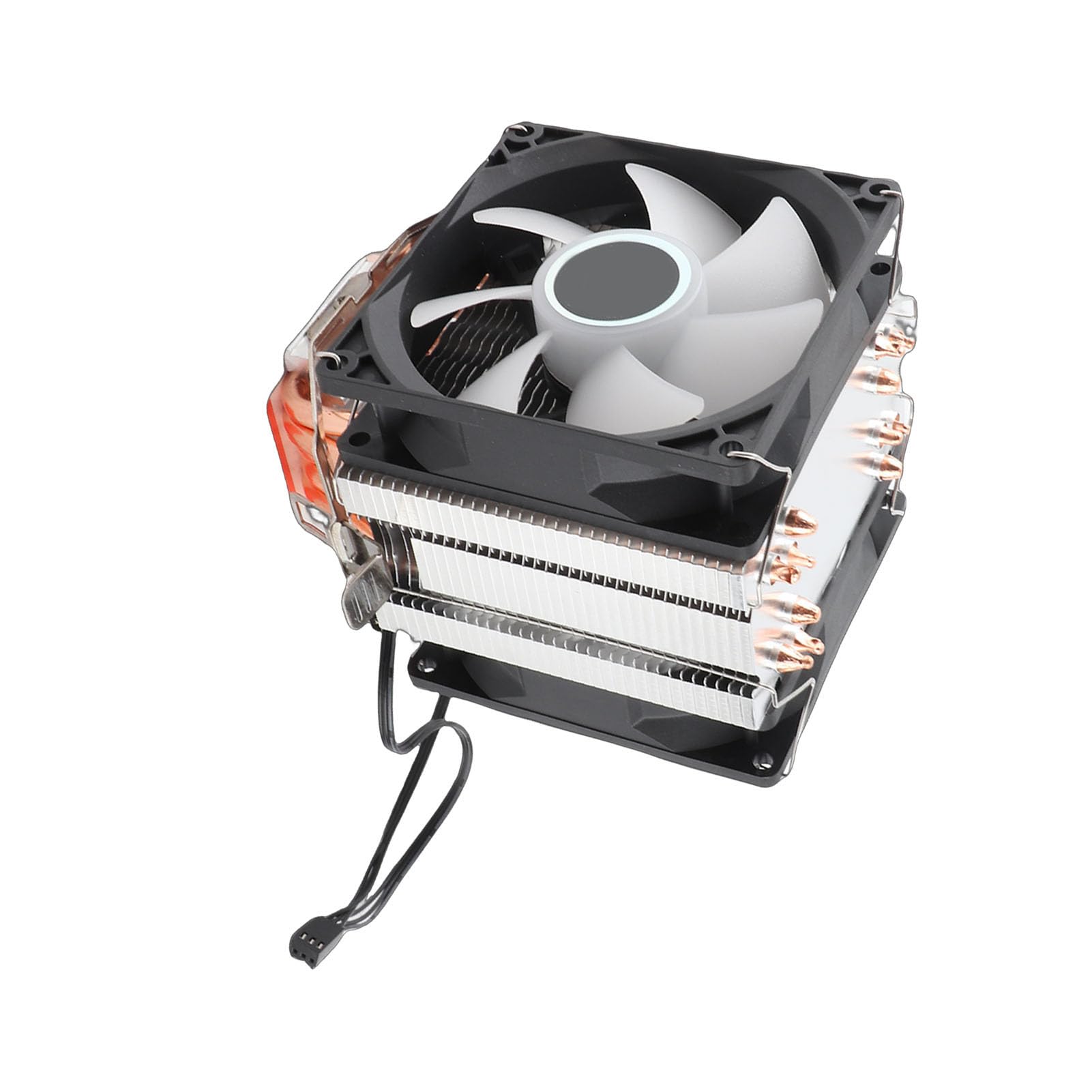Sxhlseller Refroidisseur de Processeur RVB avec Deux Ventilateurs et 6 Caloducs | à Contact Direct pour LGA 775/1155/1156/1366/2011 et AM2/AM2+/AM3 (Deux ventilateurs)