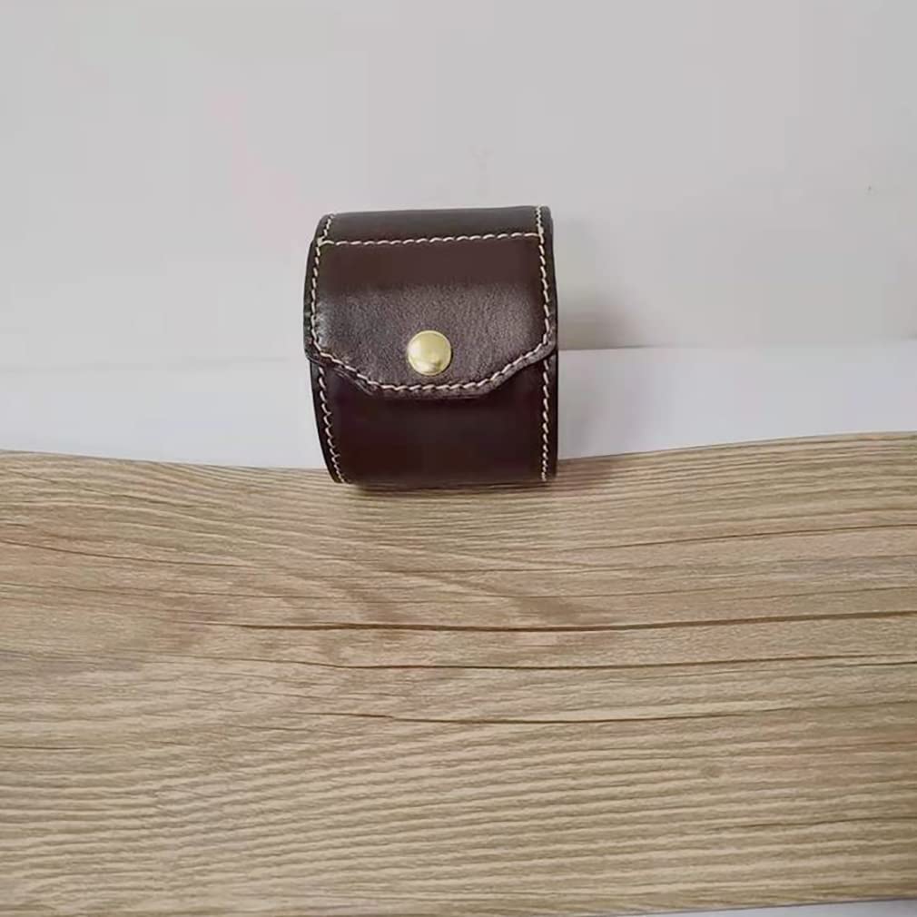 Tragbare Uhrenrolle,Leder Uhrenbox,1schlitz,Uhrenetui Für Herren Und Damen Für Die Reise,Doppeltes Leder Hart Und Langlebig,Leicht,für Aufbewahrung/Geschenk/Jahrestag/Geburtstag-Coffee