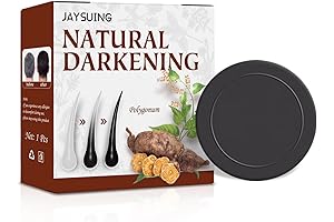 New Hair Darkening Shampoo Bar, Gray Destroyer Soap