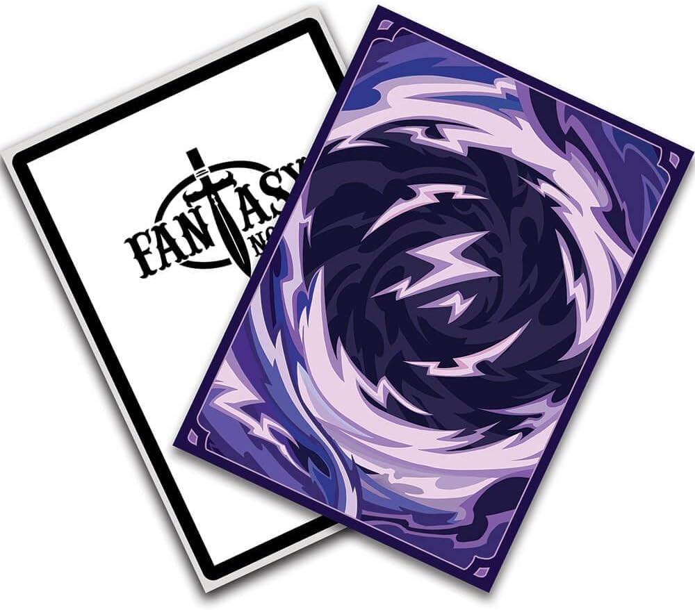 Fantasy North - Plasma - Elements Series II - 100 Textured Matte TCG Card Sleeves - Fits Magic MTG Commander Pokemon and Other Card Games - Playing Card Sleeves