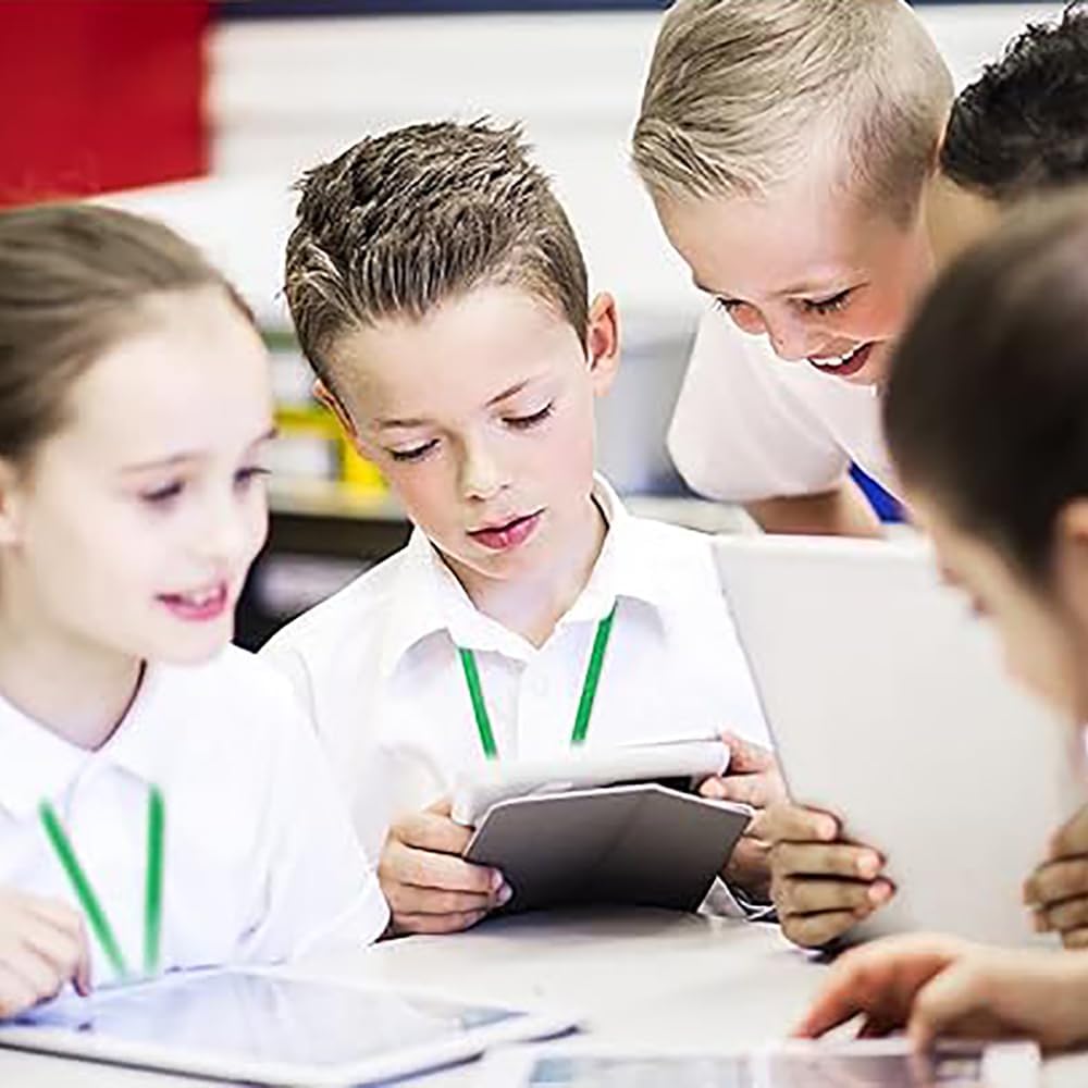 Lanyards 50 Pcs Bulk Lanyard for Id Badges Flat Green Lanyard with Badge Clip Swivel Hook (50, Green) - Image 6