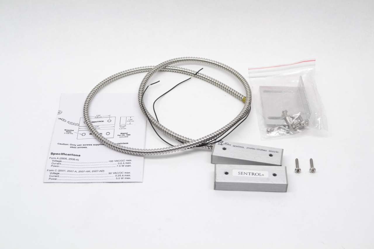 SENTROL 2505AL ARMORED DOOR CONTACT KIT SER 2500 100VAC 7.5W SWITCH