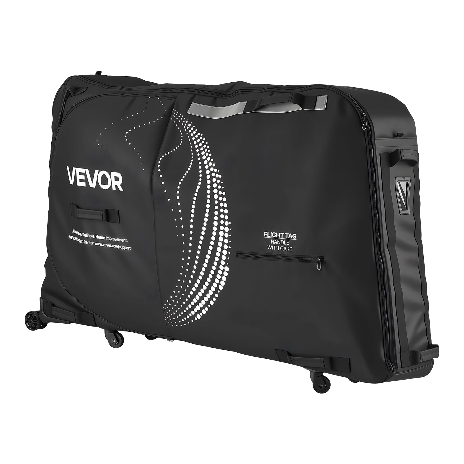 VEVOR Bike Travel Bag, Transport Universal Bicycle Storage Case Bag with TSA Lock, Support Plates, Protection and Fork Mount Stabilisation, Bicycle