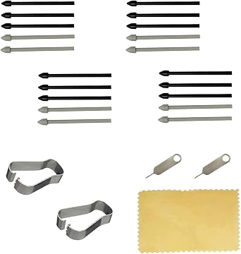 20pcs Pack Tab s6 s Pen Nibs Replacement Stylus Tips for Samsung Galaxy tab s6,Tab s6 lite Black/Gray