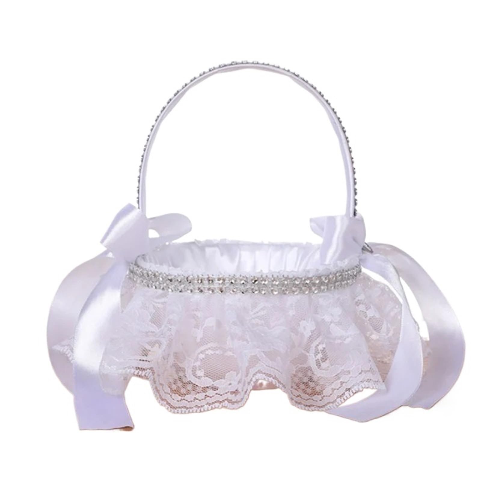 Wedding Flower Baskets, Bamboo Flower Basket Multicolor For Wedding Petals Candy(Color 06)