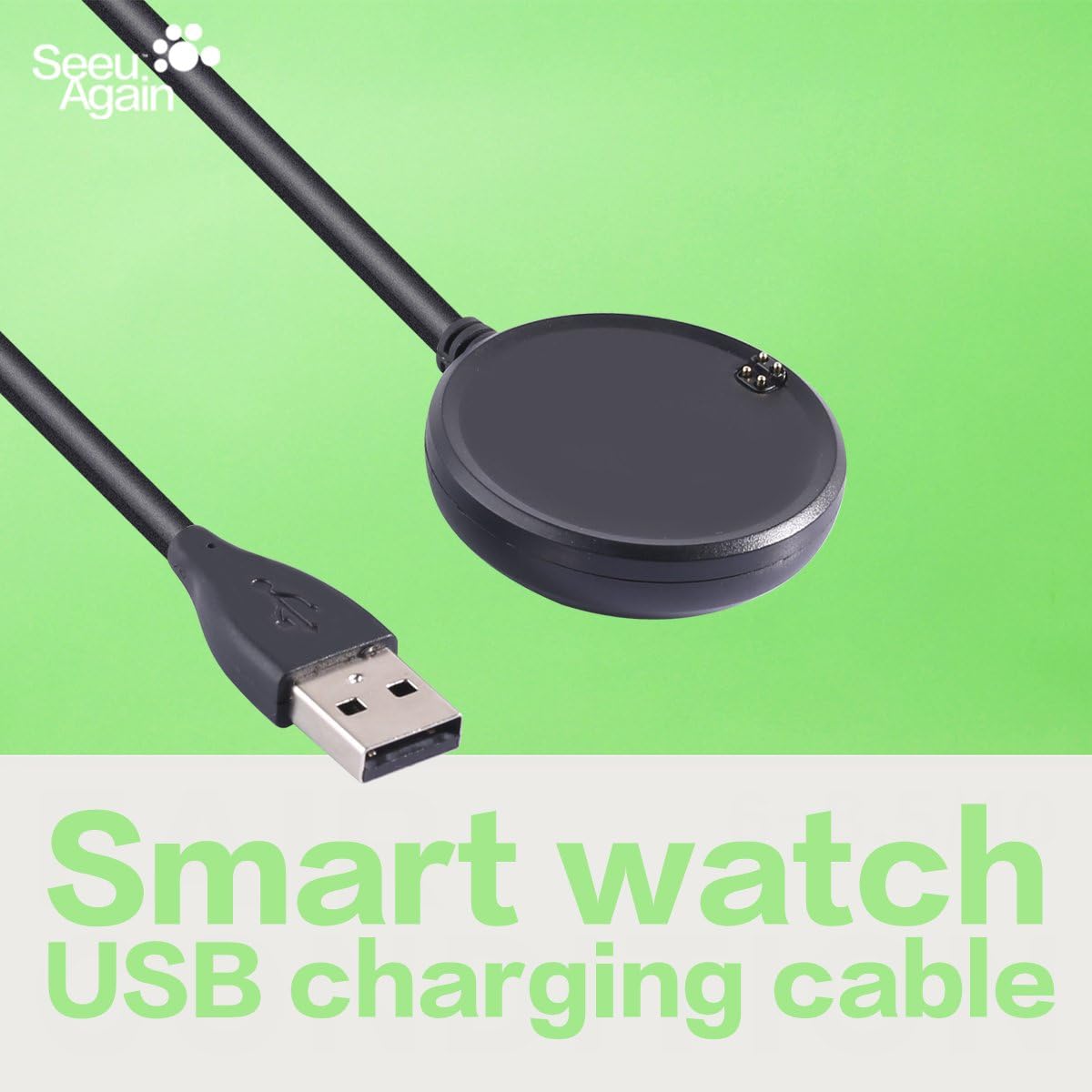 USB Charger Charging Cradle Dock Mount Station Data Cable Clip Power Adapter Replacement for Asus Zenwatch 3 WI503Q Fitness Smart Watch