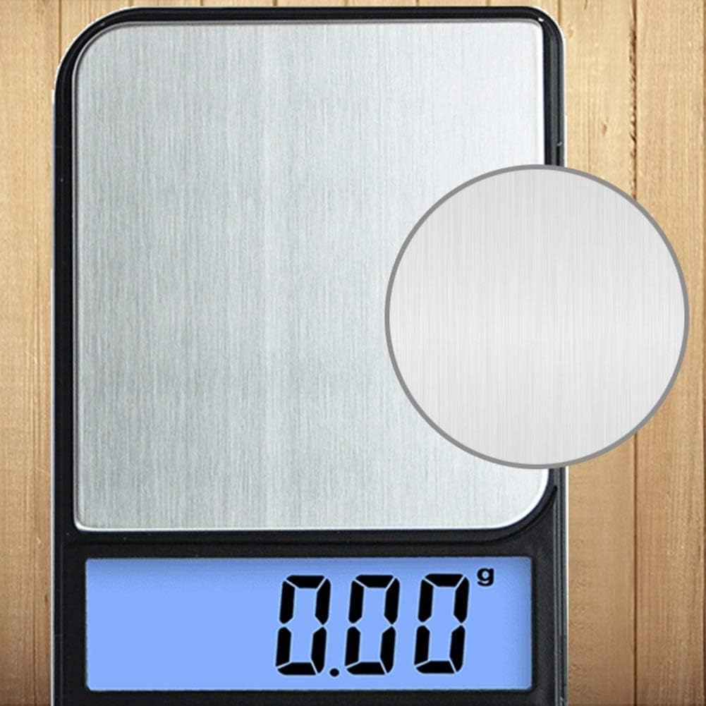 Báscula Electrónica, Báscula Digital De Cocina, Báscula De Bolsillo Portátil, Báscula De Precisión para Joyas, Báscula Electrónica, Balanza Negra,One Color-1000g/0.1g