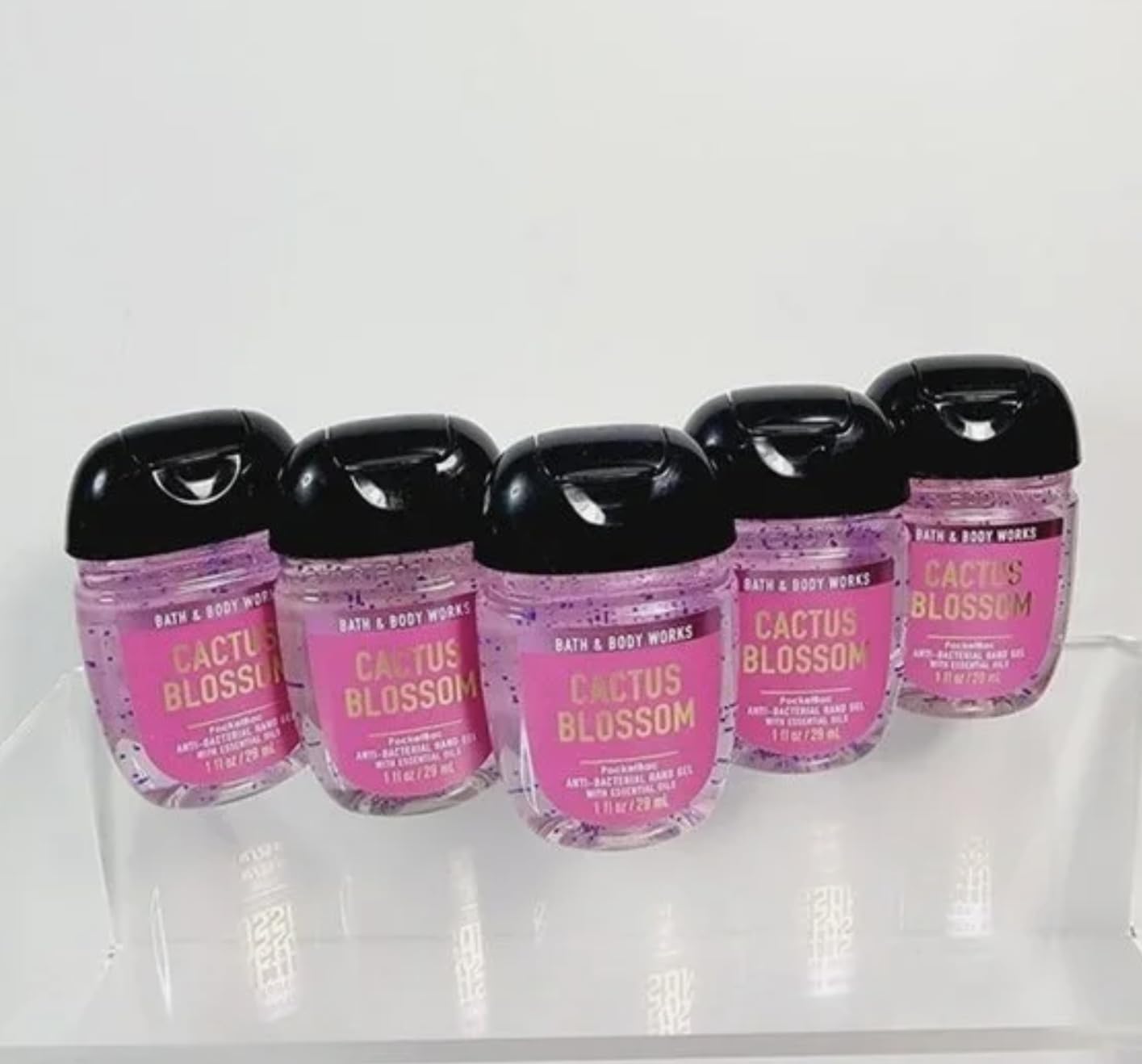 Cactus Blossom Mini Hand Sanitizers, 5Pack (1 fl oz each)