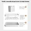 Dish Drying Rack - Sink Dish Drying Rack with Drainboard | Compact Space-Saving Basket Organizer for Utensil Home Indoor Family Shelf Cabinet