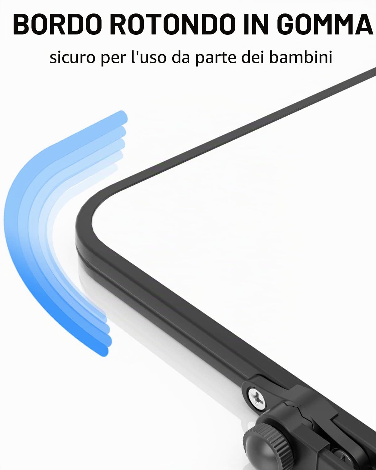 Nicpro Lavagna bianca bianca cancellabile a secco, formato A4, con supporto antiscivolo, 21x30 cm, doppia lavagna magnetica da scrivania, cavalletto portatile, per studenti in classe