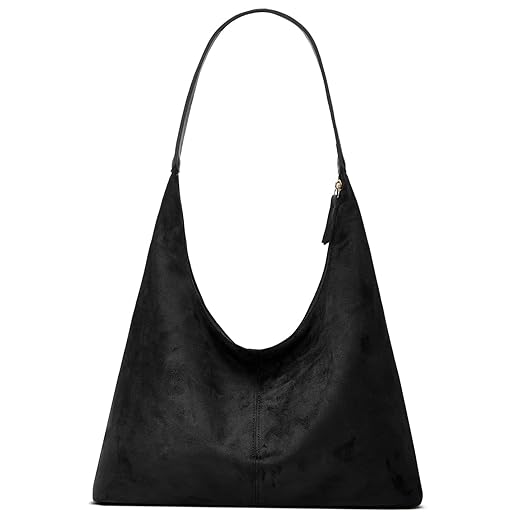 Trendy Suede Crescent Shoulder Bag Women Tote Bag Satchels Crossbody Purse Top-handle Travel College Work Tote Handbag