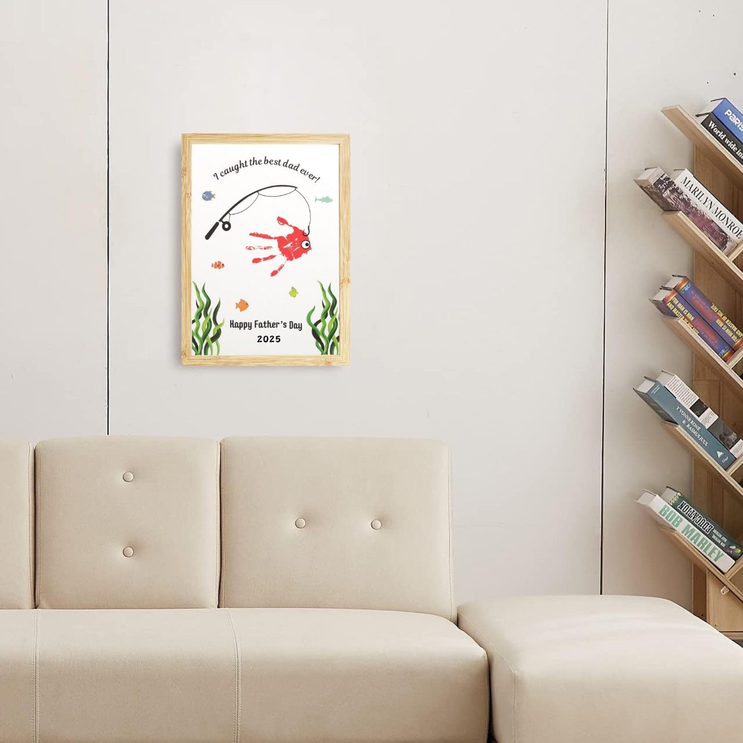 CJ&M Father's Day Handprint Craft Gift, white, Standard - Image 4