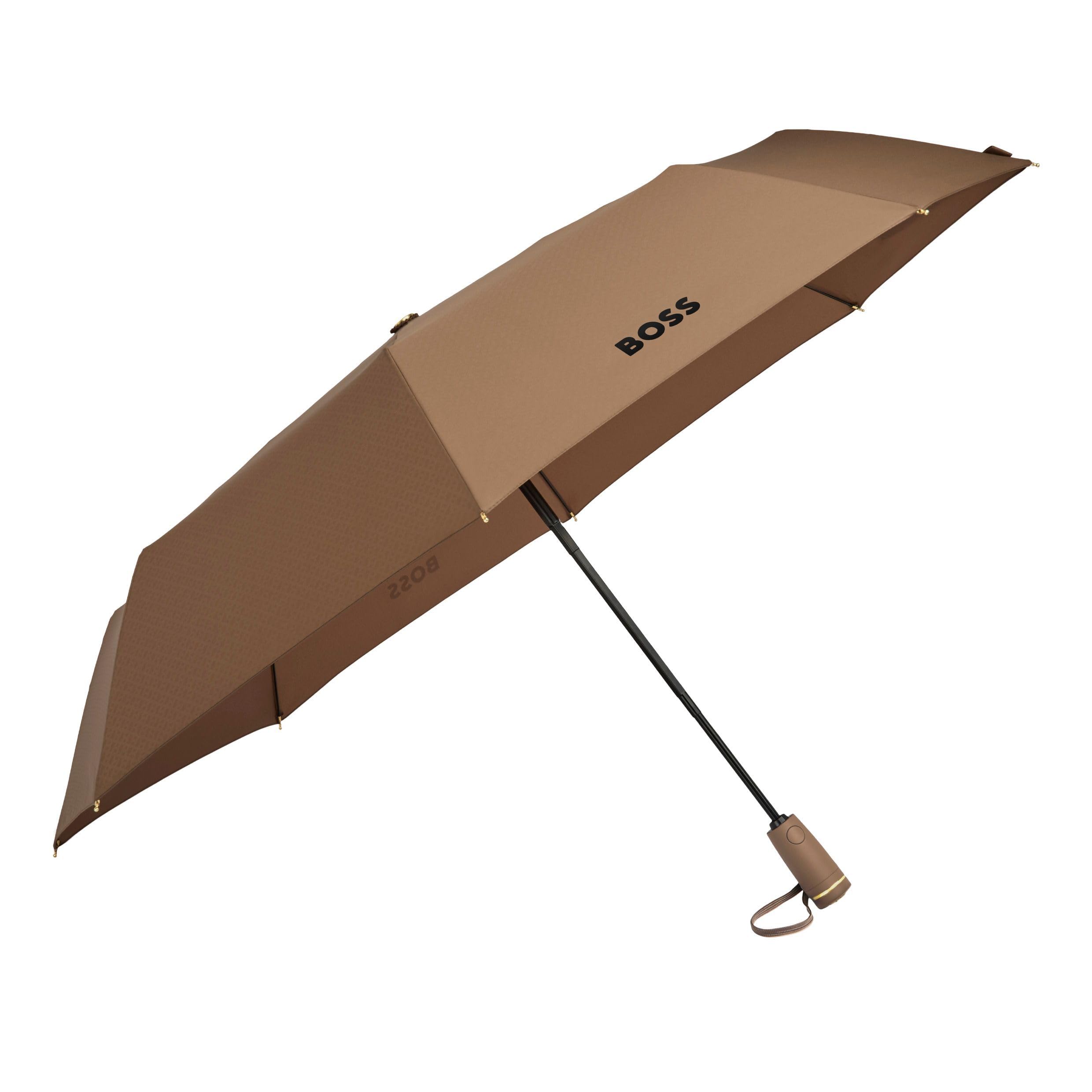 HUGO BOSS Regenschirm Double B Camel