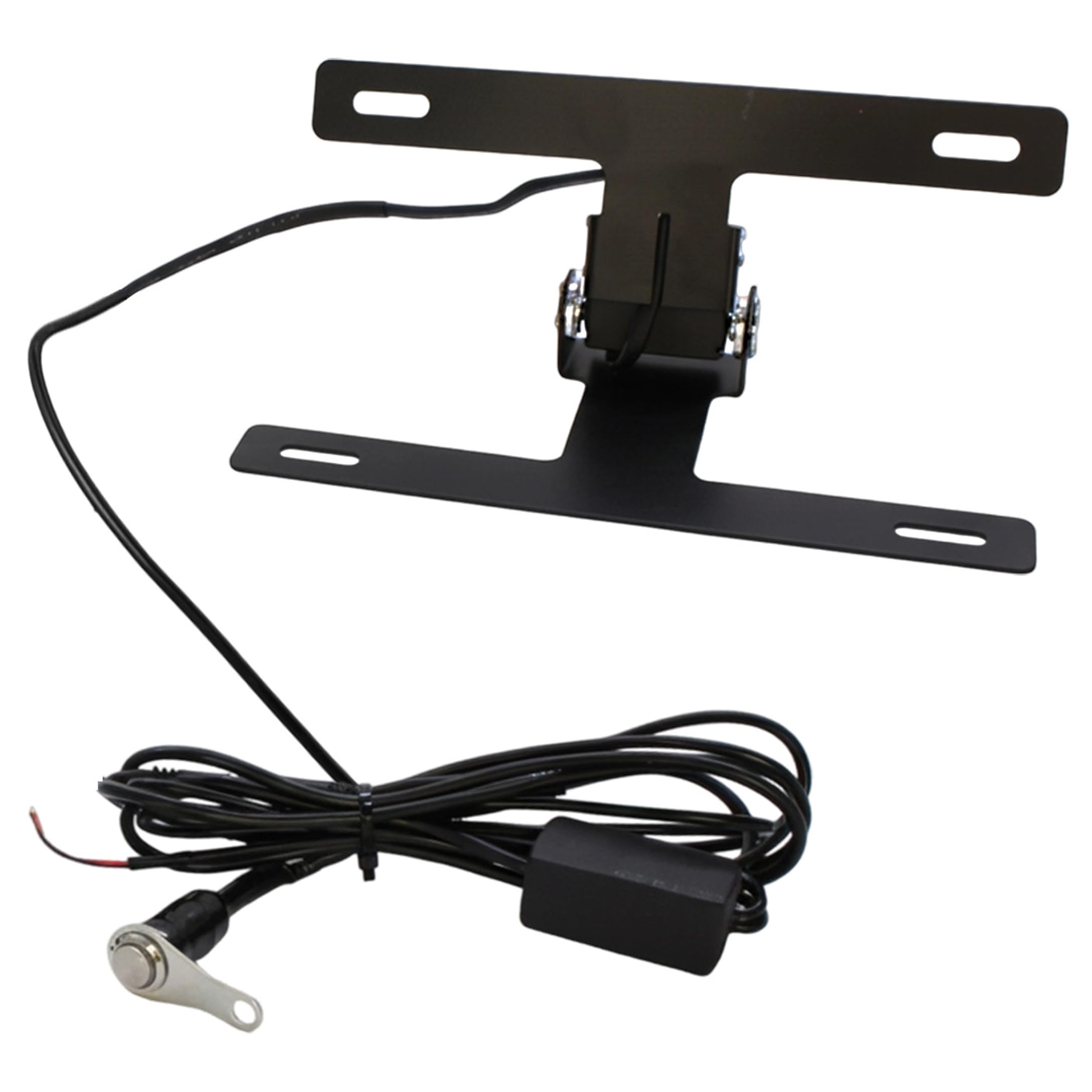 Support de Plaque d'immatriculation de en Alliage d'aluminium Pliable à Distance électrique, idéal pour Les modifications à Queue Courte, Support Plaque pour Motos, Tout-Terrain