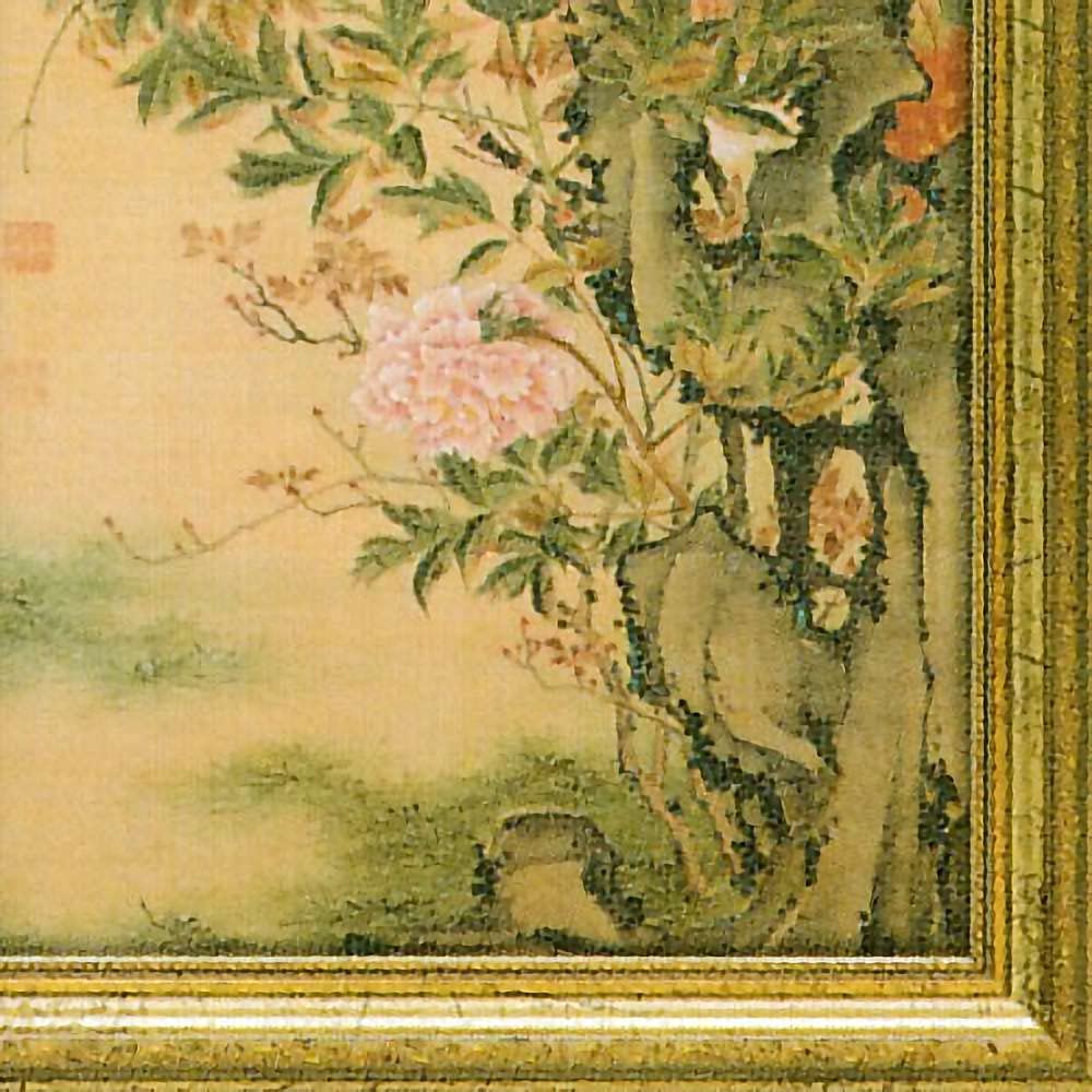 日本画 絵 絵画 ぼたん Amazon.co.jp: 伊藤若冲 牡丹図 複製画 静物画 ぼたん 花 壁掛け