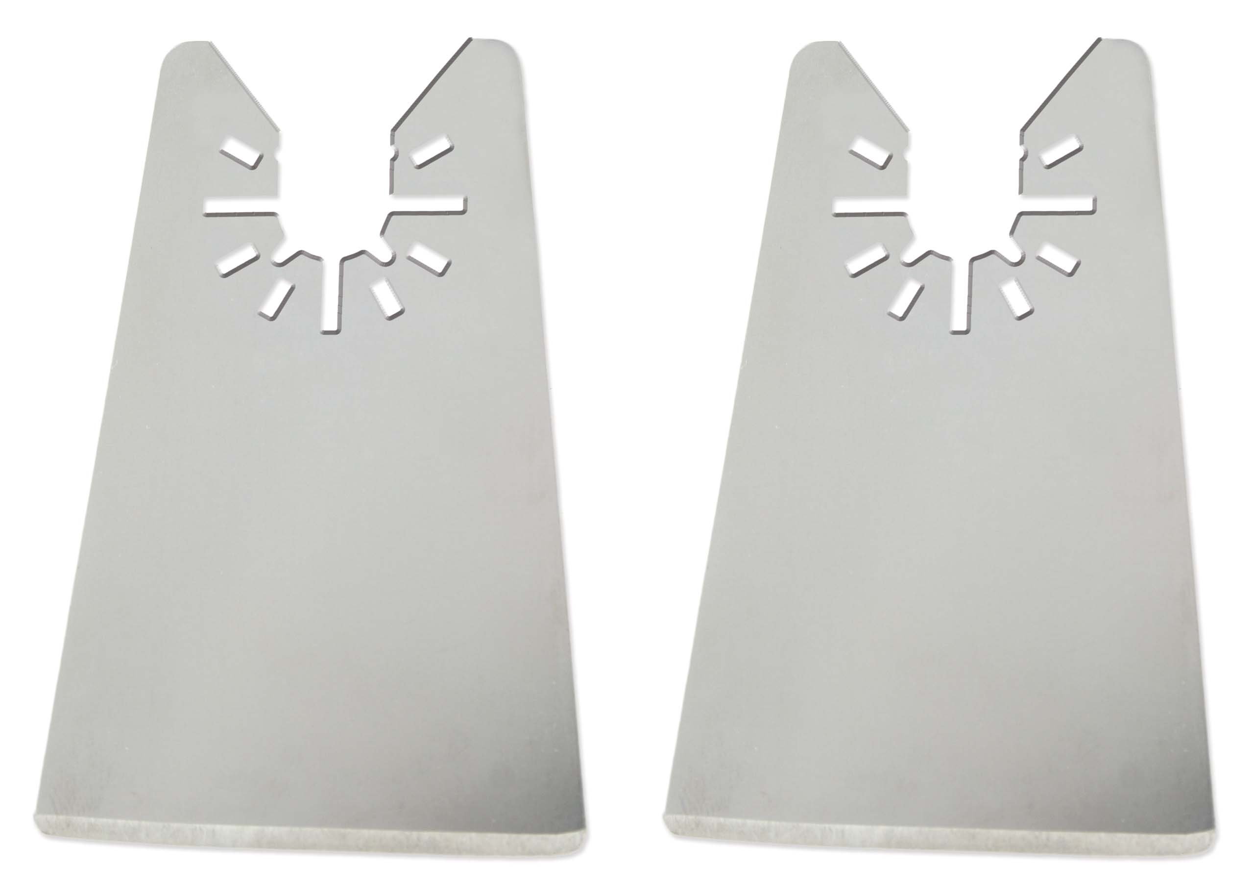 Oshlun MMC-5002 2-Inch Oscillating Tool Flexible Scraper with Quick-Fit Arbor for Standard and Quick Change Tools, 2-Inch, 2-Pack