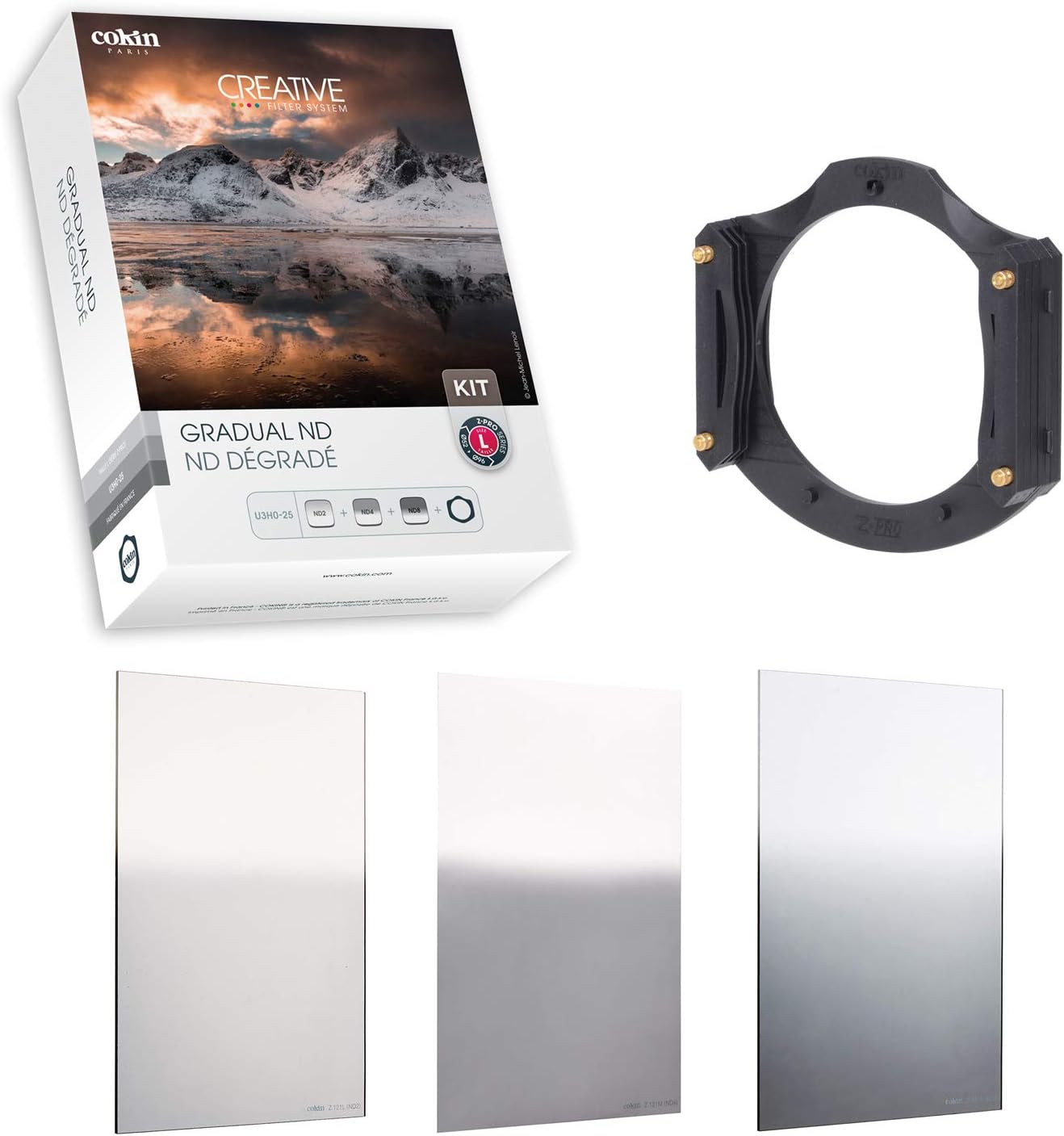 Square Filter Gradual ND Creative Kit Plus - Includes L (Z) Series Filter Holder, Gnd 1-Stop (121L), Gnd 2-Stop (121M), Gnd 3-Stop Soft (121S)