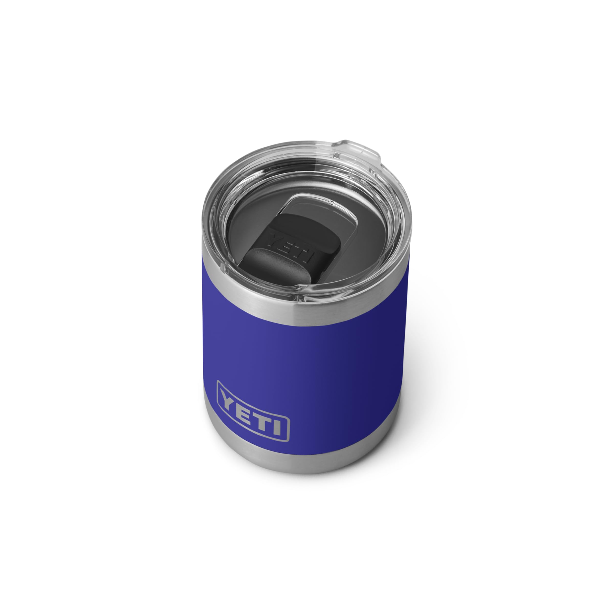YETI Rambler 10 oz Lowball, Vacuum Insulated, Stainless Steel with MagSlider Lid, Offshore Blue