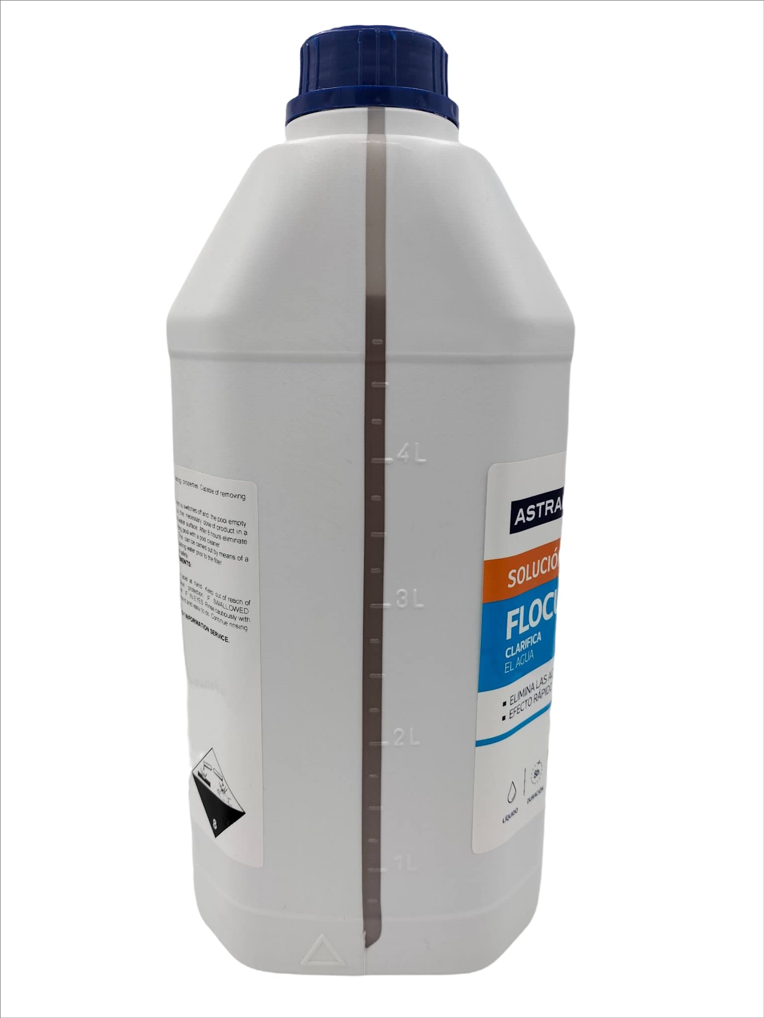 RASMACOR | 1 Unidad Floculante líquido para Piscinas | Garrafa 5 litros | Producto para CLARIFICAR Aguas TURBIAS | Eliminar la turbidez del Agua | Fluidra 11388