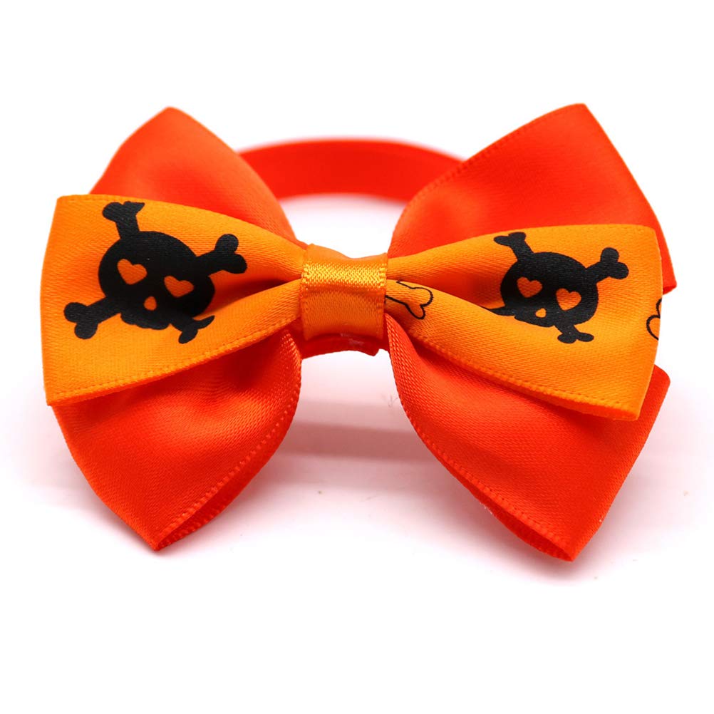 VILLCASE Pet Supplies 12 Pcs Dog Bowties Bells Collars for Puppies Cats Halloween Festival