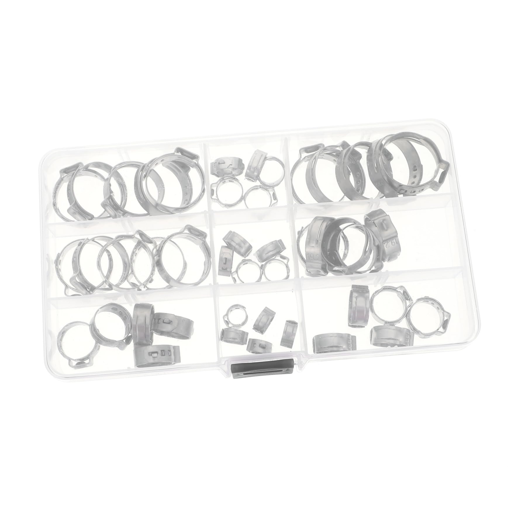 MUCKLILY Stainless Hose Clamps Heavy Duty 45pcs Set Clamps for Pipes and Hoses Hose Clamp Anti-slip