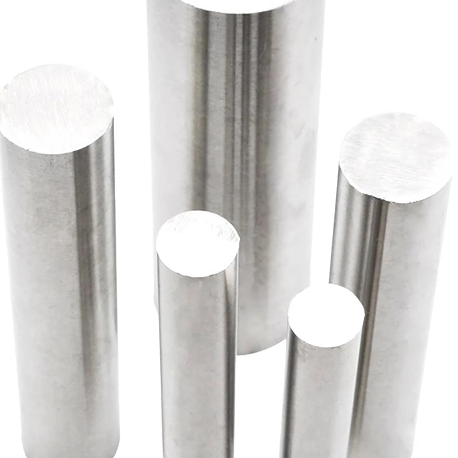 5 Stück 304 Edelstahl Rundstab 1m Stangenmaterial Werkzeug Metalldübelstange Massivstahlstange for die DIY-Modellindustrie ,Positionierstifte(2mm*1m)