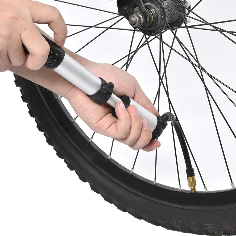 Pompe per Bici Portatili, Pompa per Bici da Strada Ad Alta Pressione con Accessorio per Gonfiaggio Pneumatici con Manometro