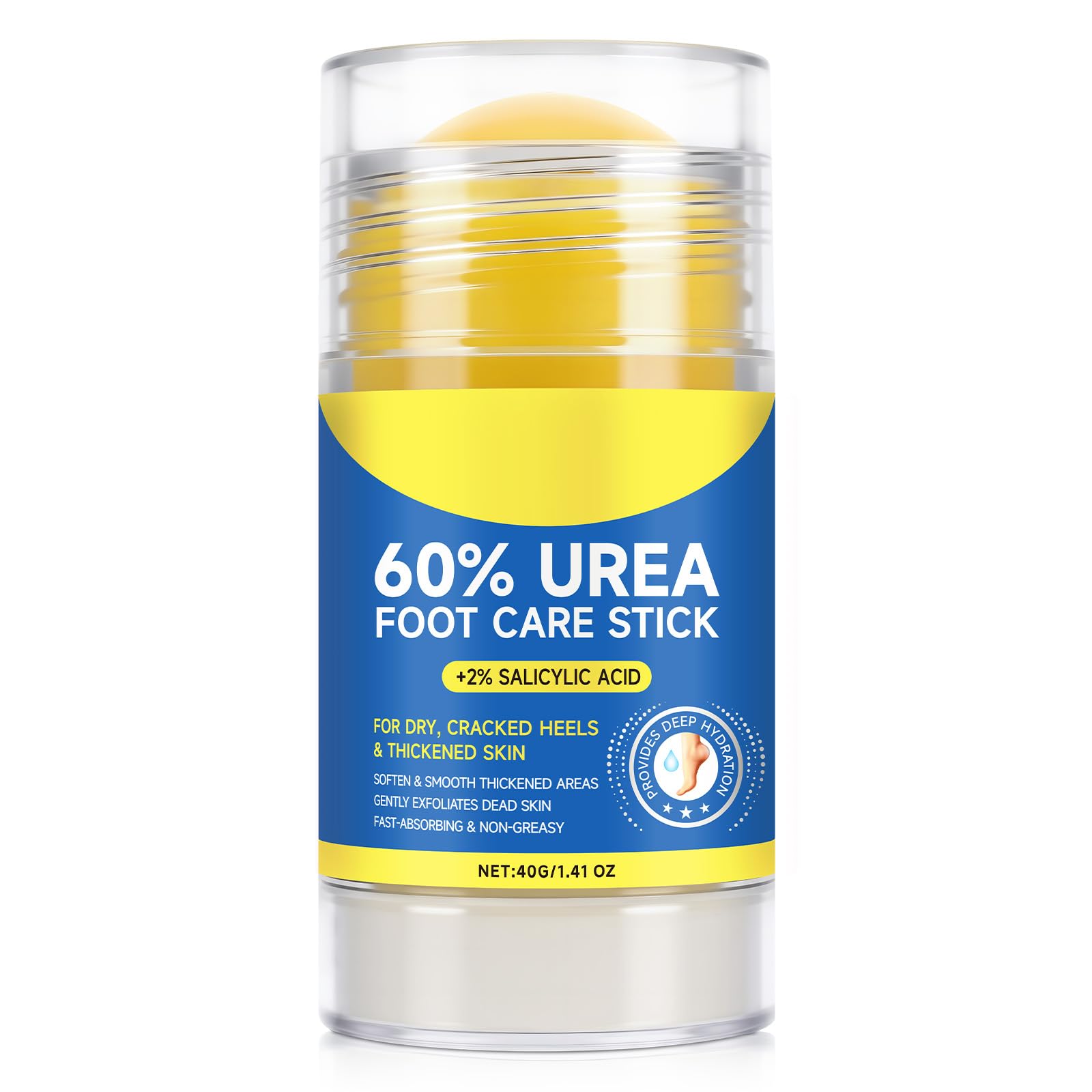 60% Urea Foot Cream, 1.41Fl Oz Foot Cream Maximum Strength Moisturizer for Dry Cracked Heels, Urea Foot Lotion Nourish Cracking Rough Dry Hands/Feet 1.41 Fl Oz (Pack of 1)