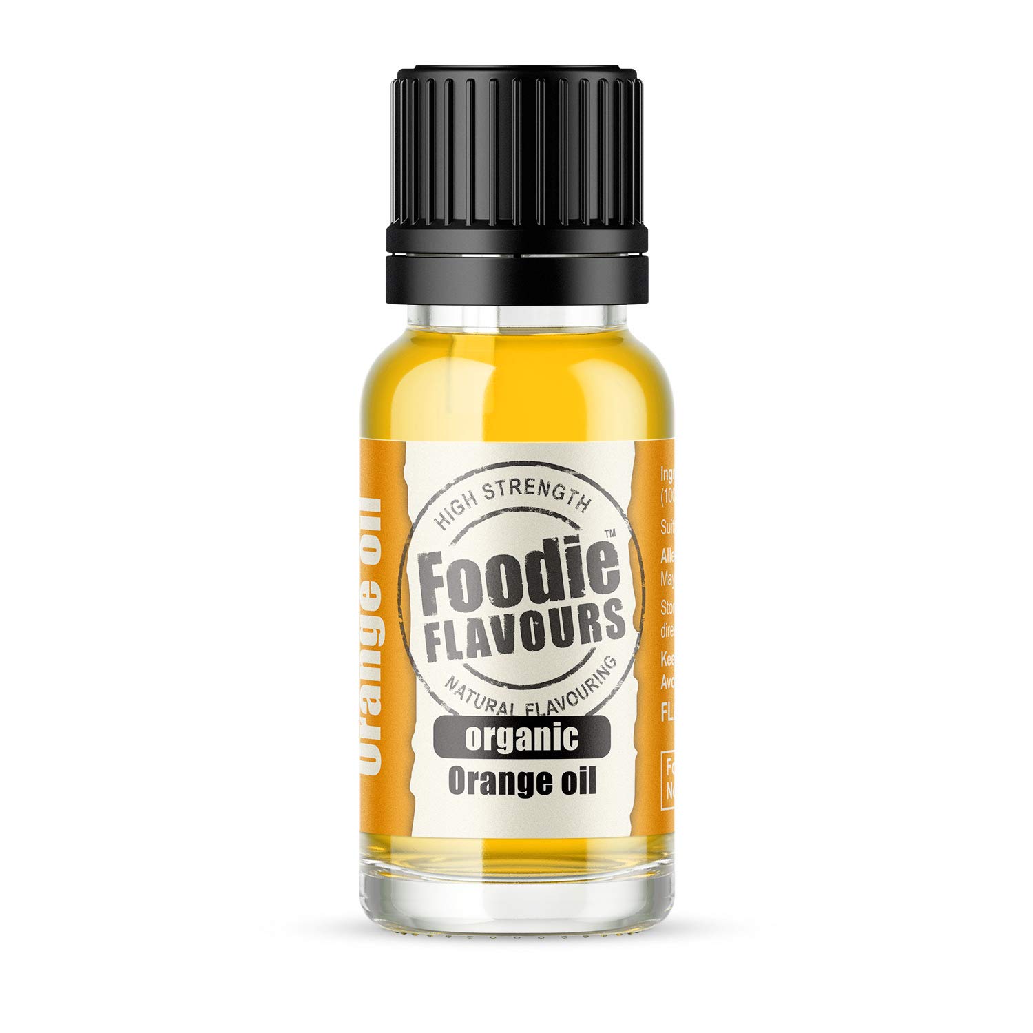 Foodie Flavours Pure Organic Orange Oil Food Flavouring 15ml