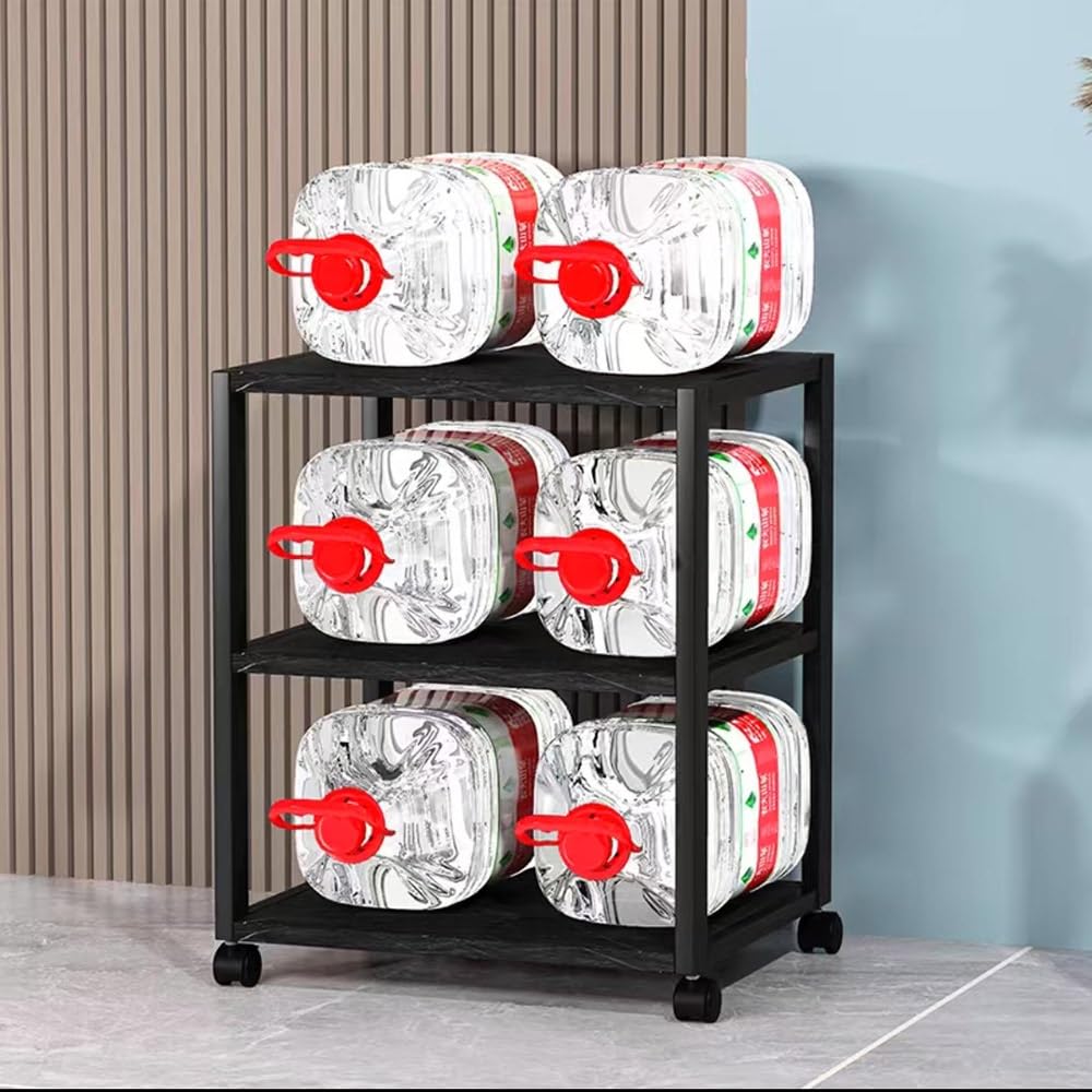Gabinete De Almacenamiento De Medios AV Mueble Equipo HiFi con Ruedas 3/4/5 Niveles Torre Soporte De Audio, Estante De Consola De Juegos(4-Tier)