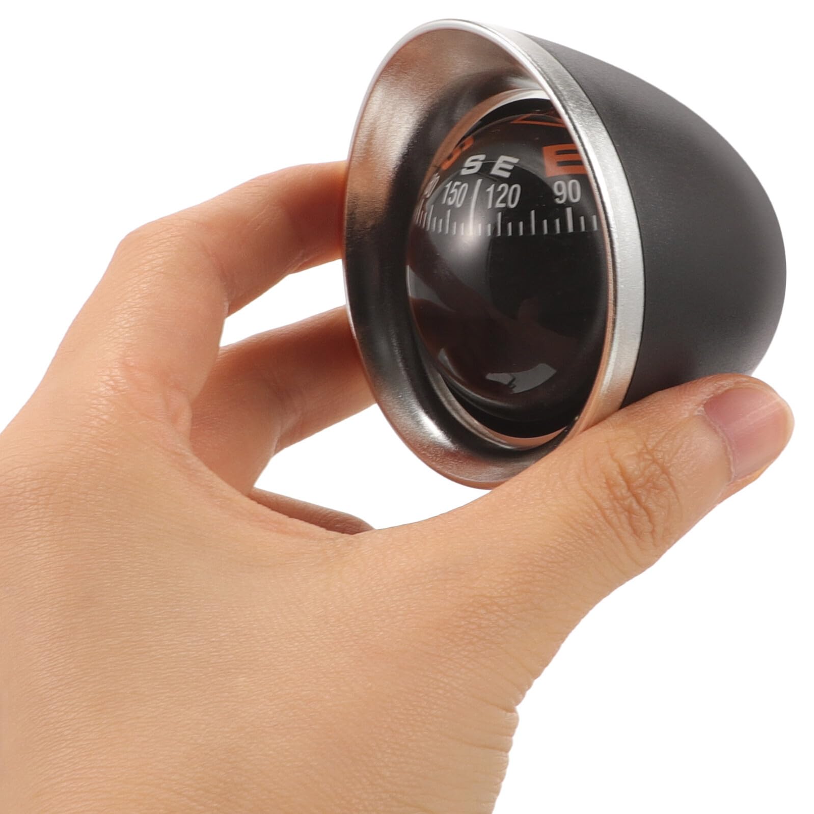 Car Compass Ball for Dashboard, ABS Acrylic Sphere Ornament for Truck Boat