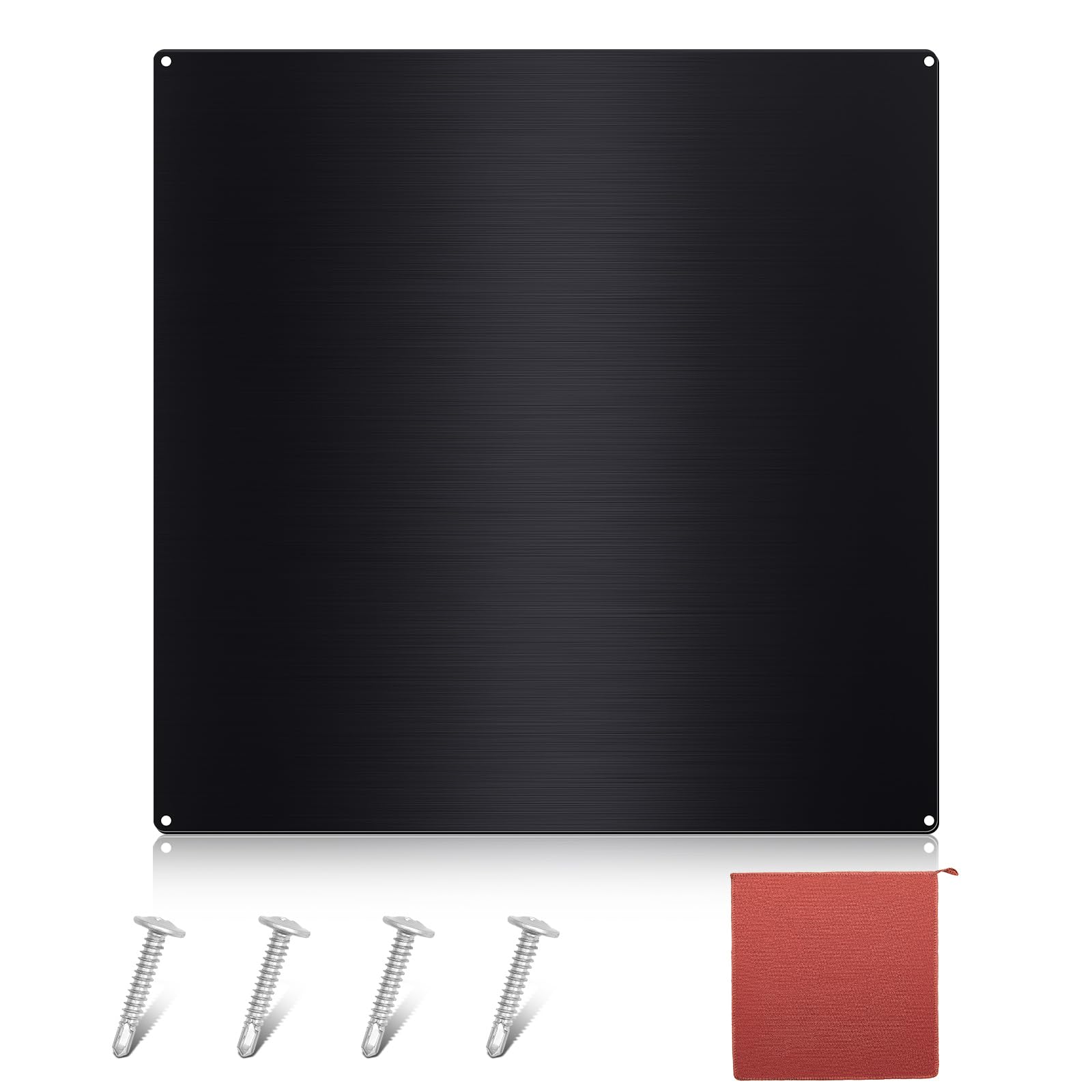 Yaocom Black Stainless Steel Backsplash for Stove, 30x30 Inch | Protects Kitchen Walls from Splatter - main product image