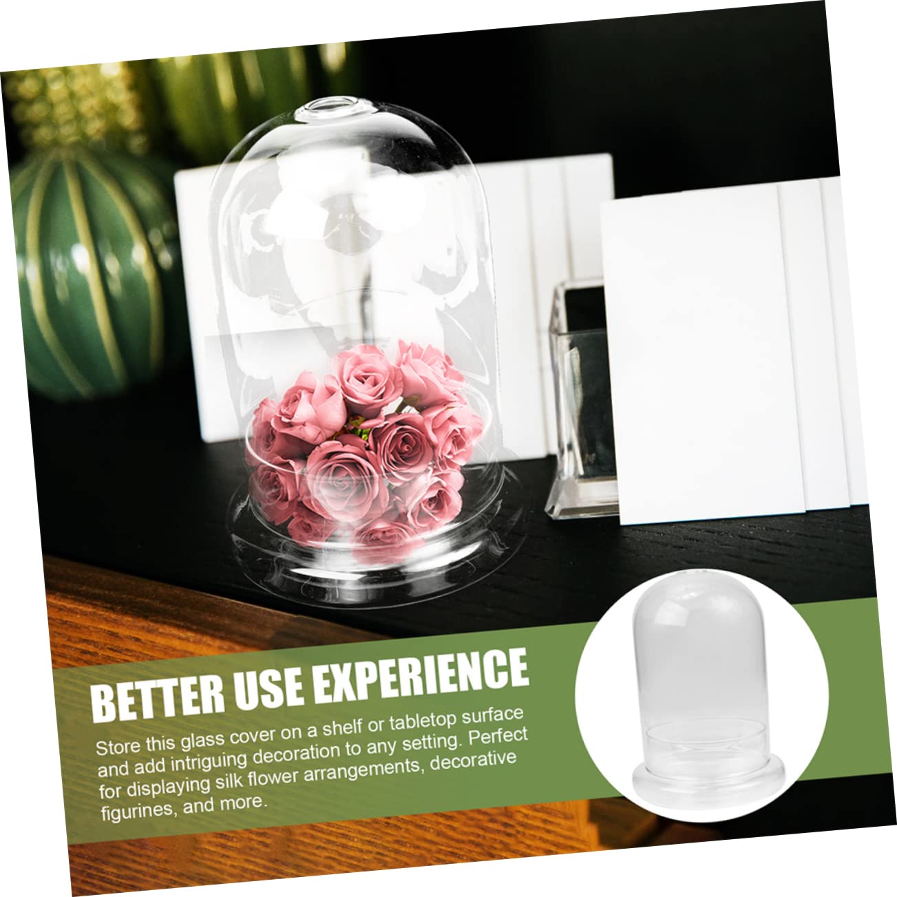 HANABASS Vaso Terrario Bottiglia in Vetro Ecologica Contenitore Decorativo Per Micro Paesaggi Piante Di Muschio Fai Da Te