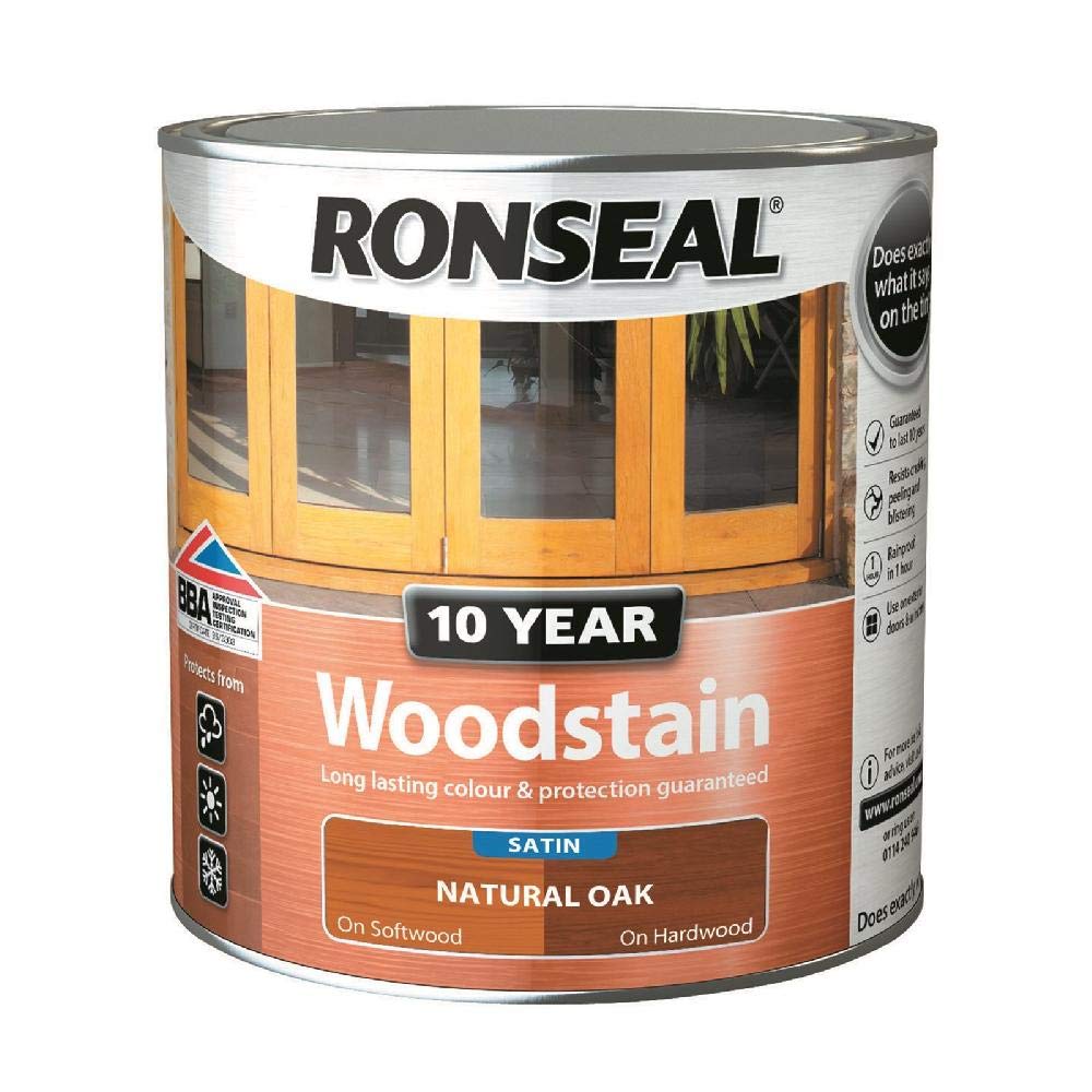 Ronseal Trade 10yr Woodstain - Natural Oak - 2.5L